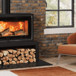 Stovax Studio Air 2 woodburner. Interior trends for 2023.