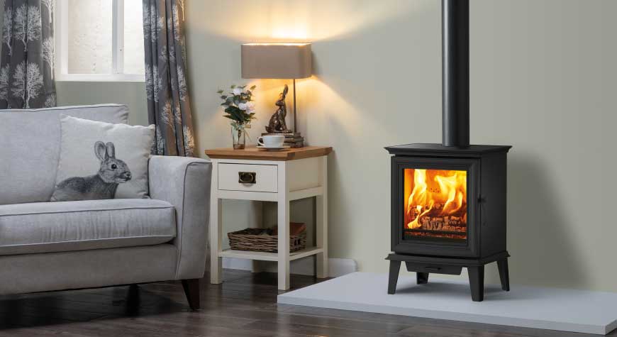 Stovax Chesterfield 5 Wood burning stove with optional long legs