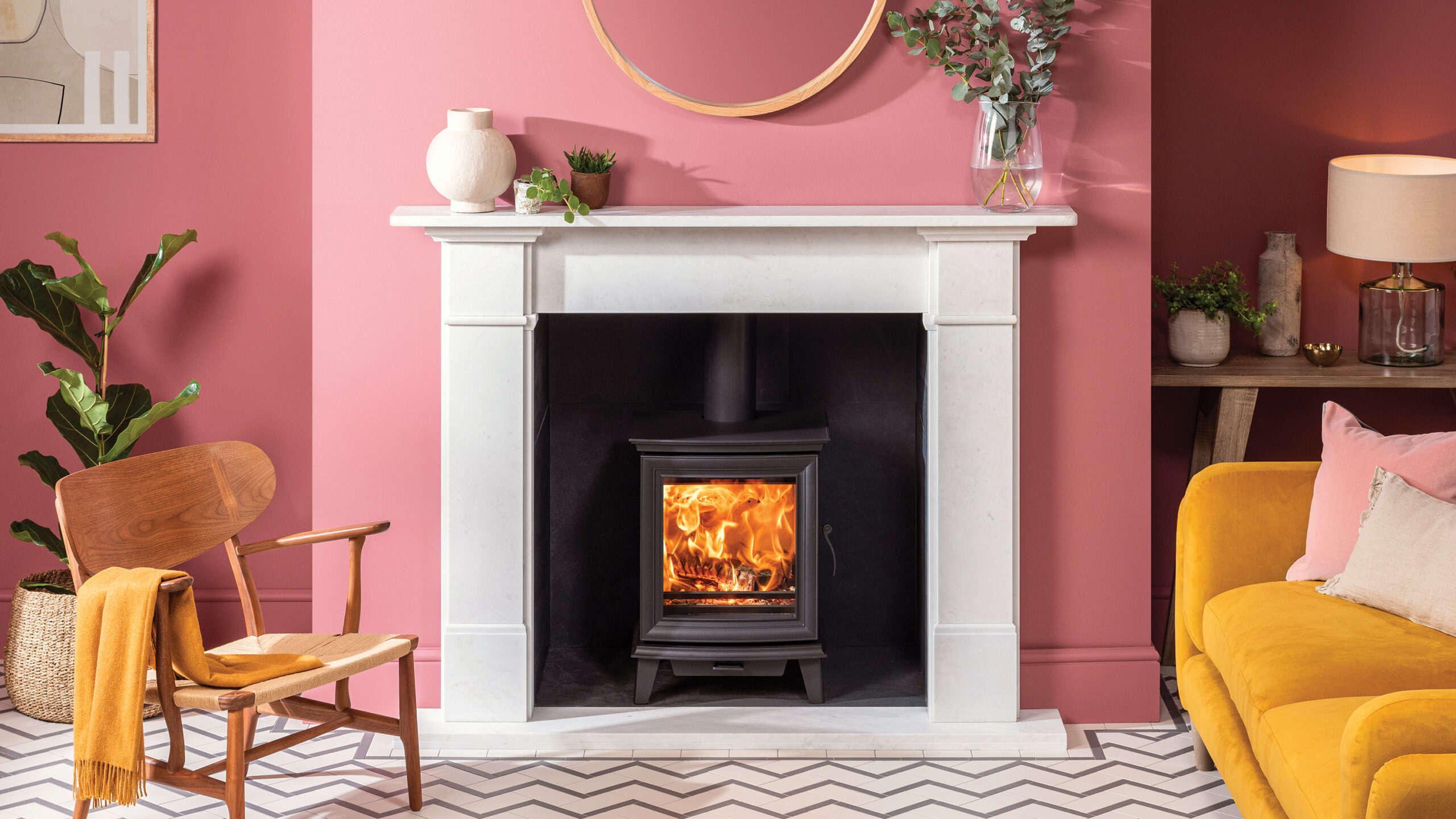 Stovax Chesterfield Wood burning stove Traditional Wood & Multi-Fuel Log Burners
