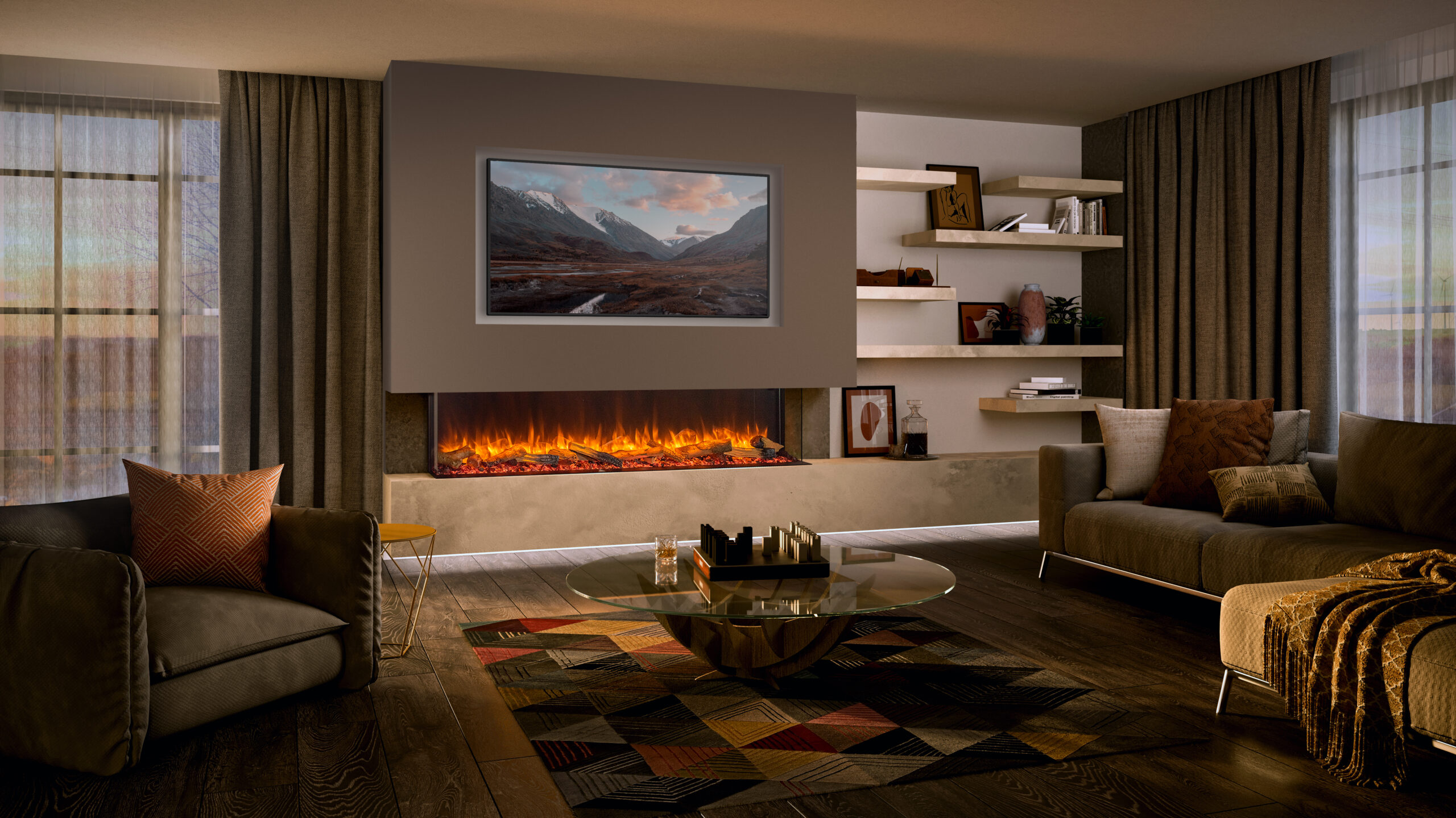 Gazco eReflex 195RW inset electric fire Electric Inset Fires