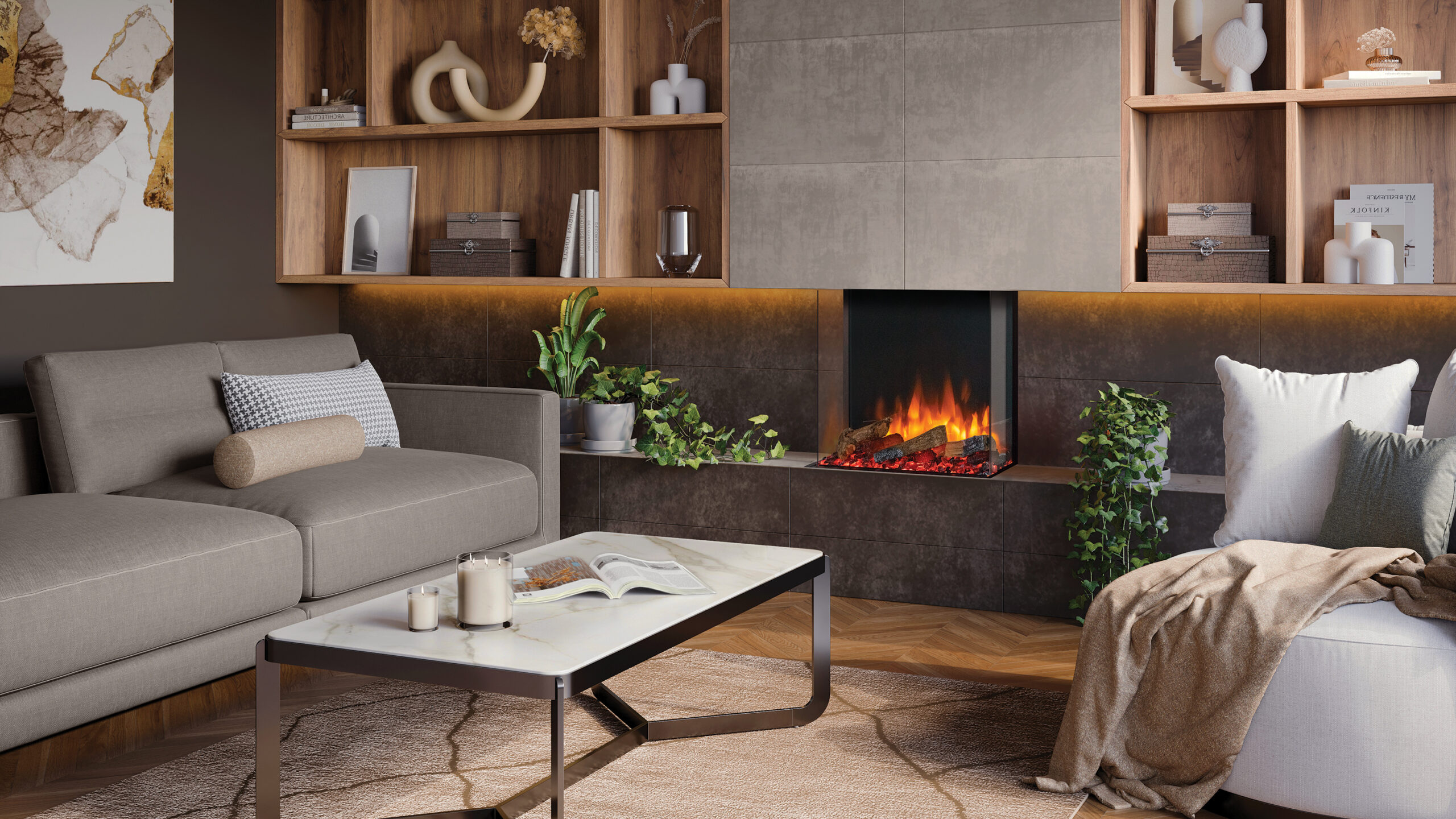 Gazco eReflex 55RW electric fire Hearth Mounted Electric Fires