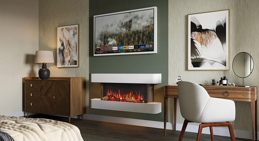 Gazco eStudio Arosa 140 wall mounted electric fire