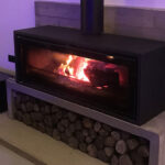 Drawn to the glow of the fire