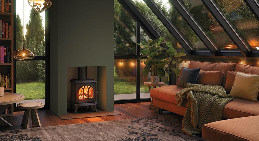 Stovax Huntingdon 20 wood-burning stove.