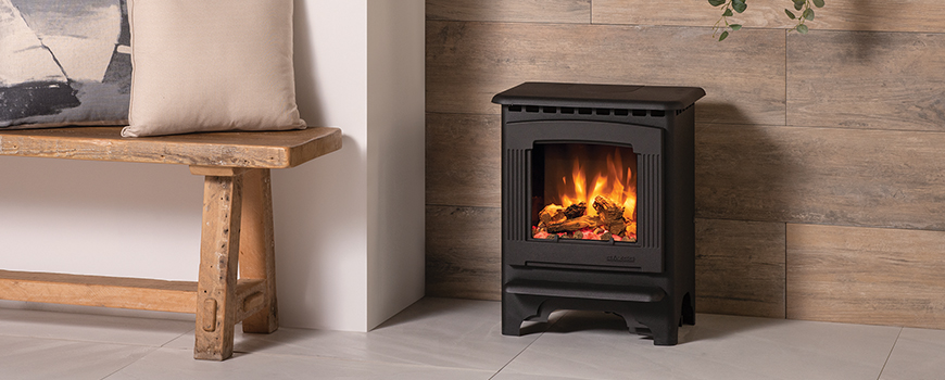 Small log burner. Gazco Marlborough2 Small electric stove
