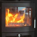 Stovax Futura 5 woodburning stove – “Modern and clean, large window.”