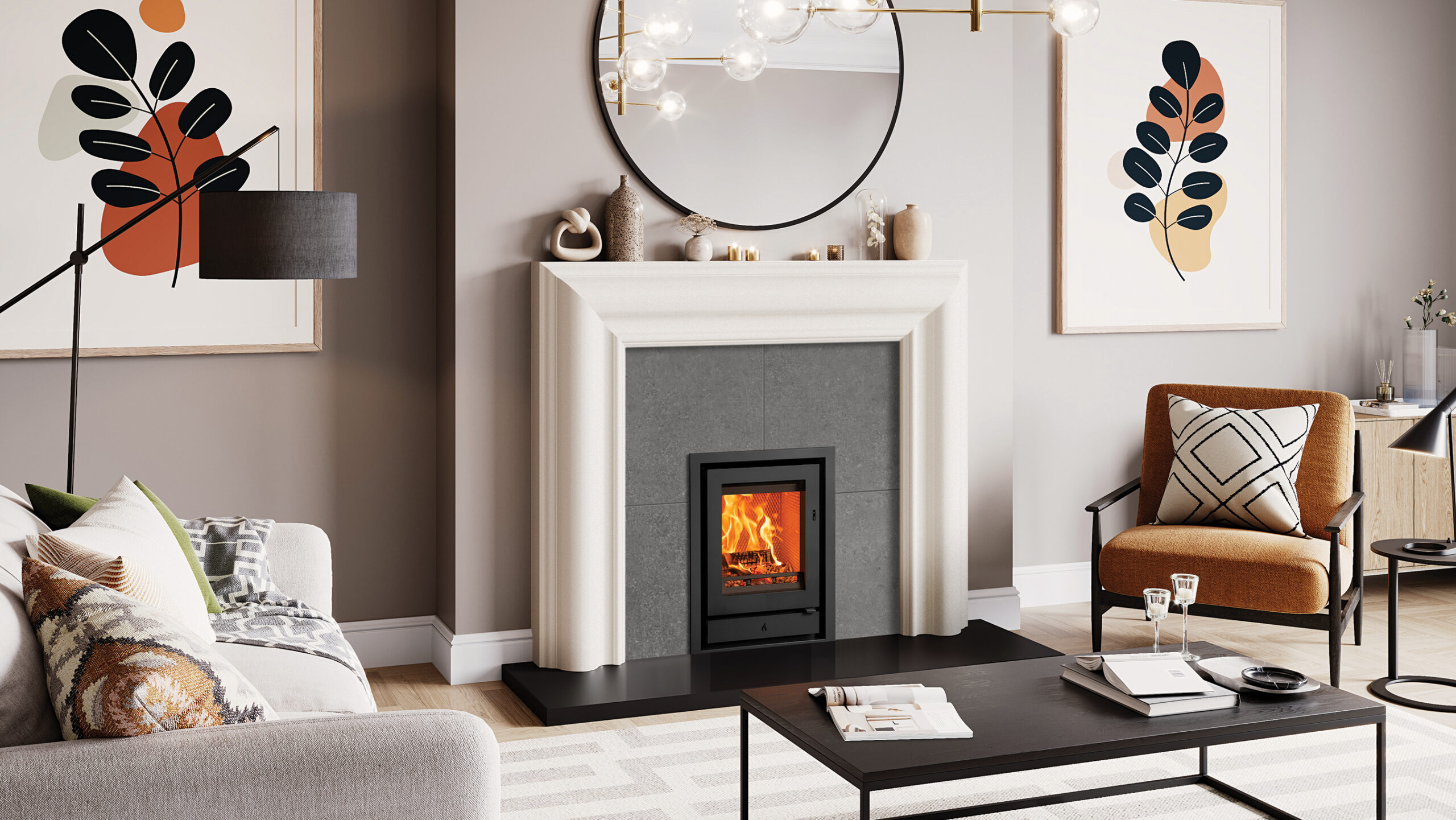  Hearth Mounted Wood Burning Fires