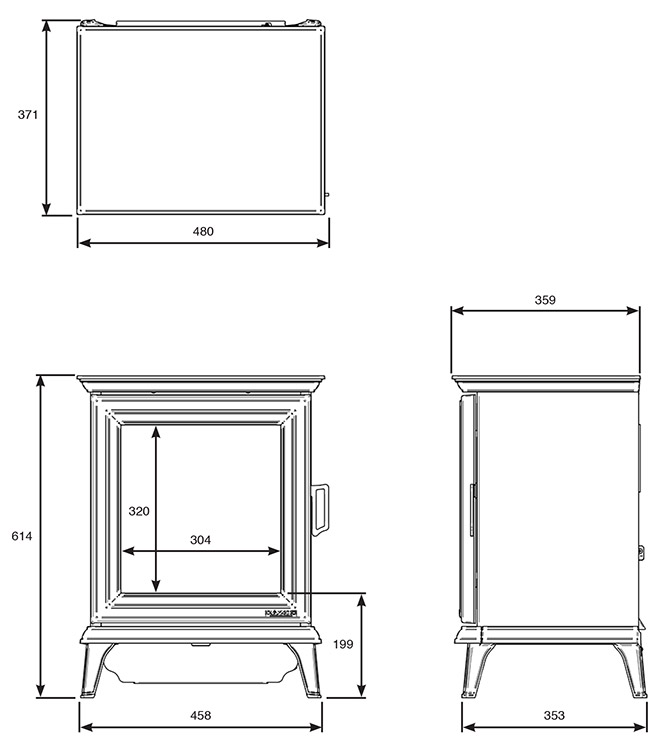 Sheraton 5 Electric Dimensions