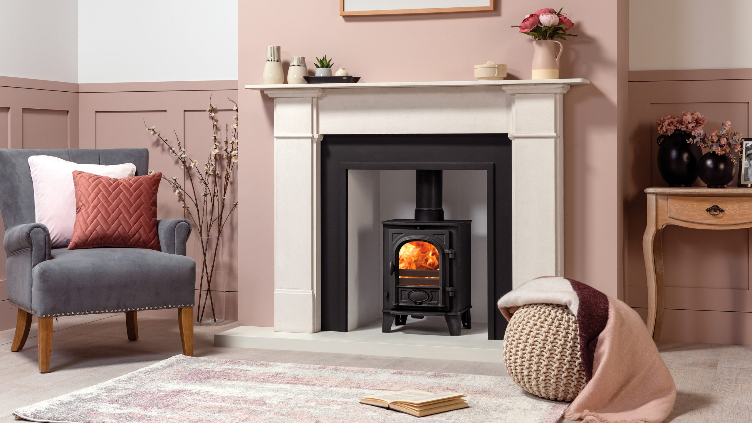 Stovax Stockton 3 Wood burning stove Traditional Wood & Multi-Fuel Log Burners