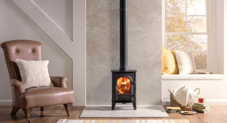 Small log burner. Stovax Stockton 4 wood stove