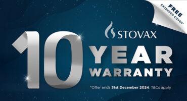 Double Warranty! Up to 10 Years’ Warranty on Stovax Stoves and Fires