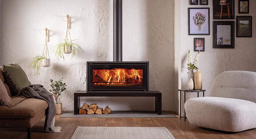 Stovax Studio 2 Freestanding. Wood burner for extension.