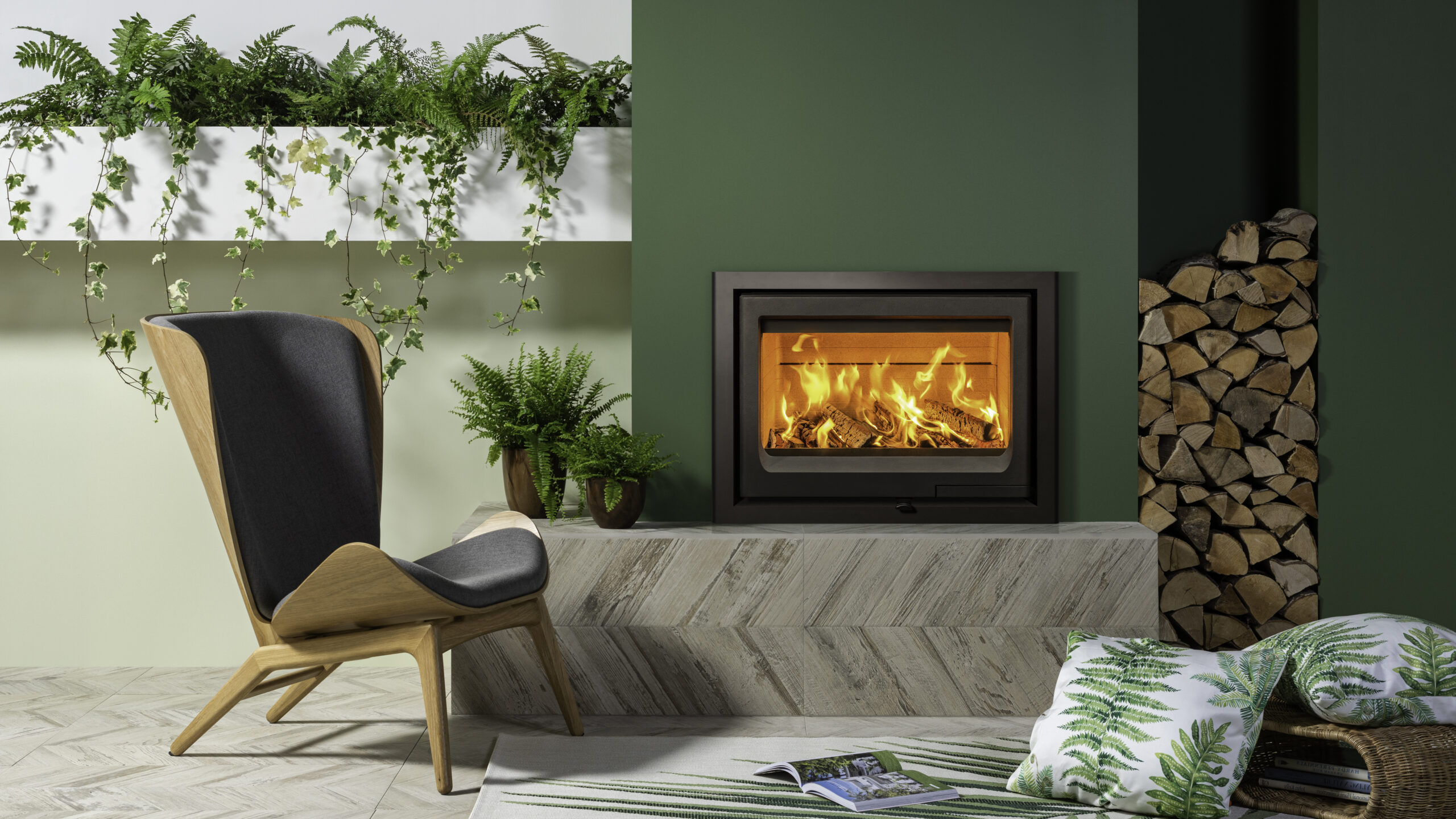  Hearth Mounted Wood Burning Fires